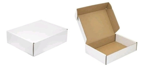 Caja Autoarmable Blanca 35x25x10cms. Pack 25 Unidades.