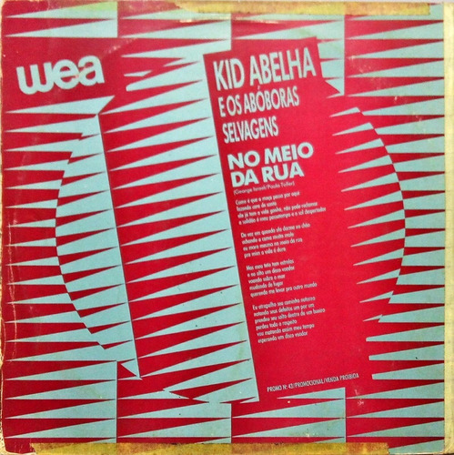 Kid Abelha Os Aboboras Selvagens Lp Mix No Meio Da Rua 2824