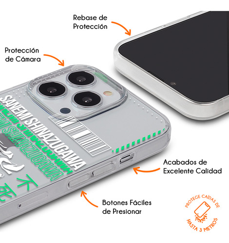 Funda Para Cubot Demon Slayer Sanemi Case Anime Anticaída