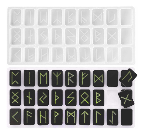 Imagen 1 de 1 de Molde De Silicona Plancha De Runas