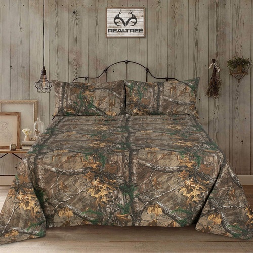 Realtree Xtra Camo Bedding - Juego De Sbanas Tamao Queen, Te