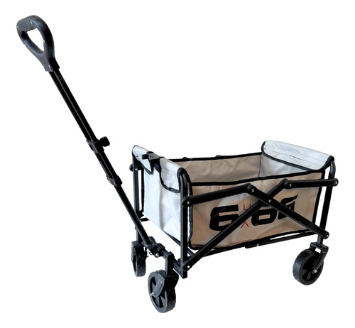 Carrito Camping Plegable Multiusos Con Manija Vagon Gris Color Gris