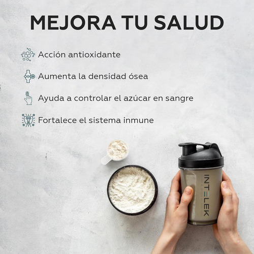 Proteína 100% Vegan Vainilla Francesa 1 Kg Intelek