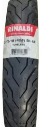 Cubierta 275 18 = 80 100 18 Rinaldi Tubeless Titan 125 Ybr 