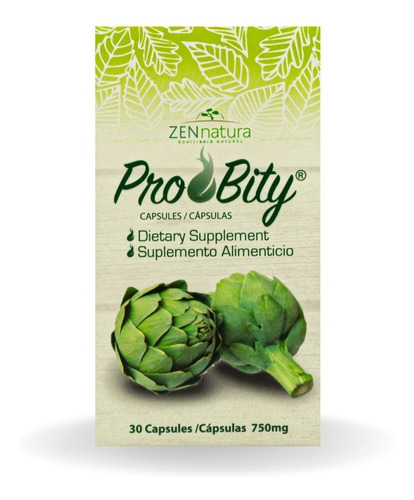 Probity Control De Peso L-carnitina, Alcachofa Zen Natura Sabor Sin sabor