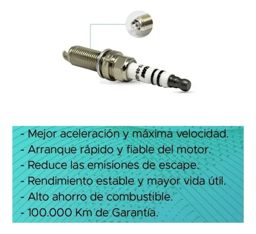 Bujia Iridium Yamaha Dt 125/ Suzuki Ax 100 Mejor Rendimiento