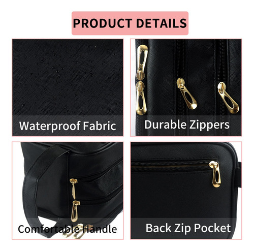 Bolsa De Higiene Pessoal Multifuncional De Couro Pu, À