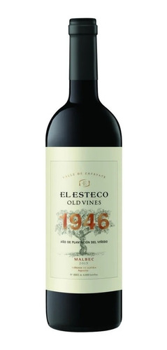 Imagen 1 de 1 de Vino El Esteco Old Vines 1946 Malbec Cafayate Salta