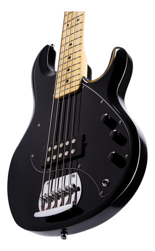 Imagen 3 de 5 de Bajo 5 Cuerdas Sting Ray5 Bkmm1 Subray5-bk-m