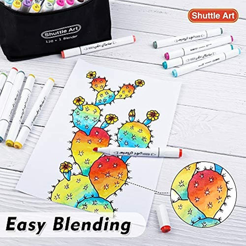 Shuttle Art Marcadores 121 Colores De Doble Punta