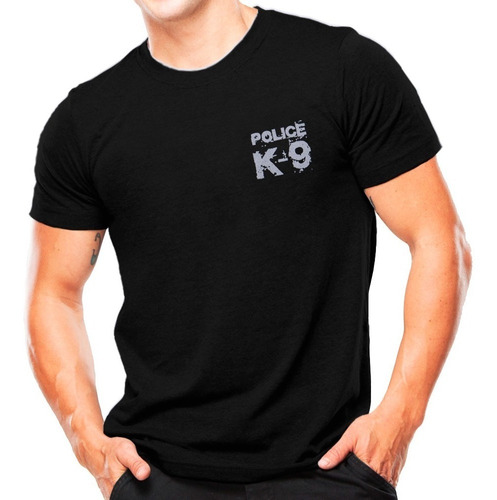 Camiseta Militar Estampada K9 Police | Preta - Atack