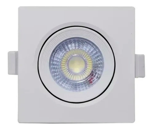 Spot Quadrado Embutir Led 5w Branco Quente Led Amarelo