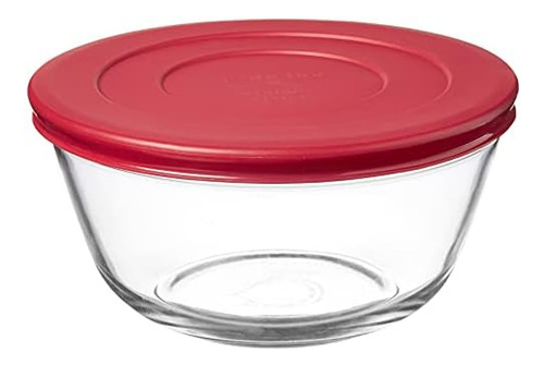 Tazones Para Mezclar De Vidrio Con Tapas Anchor Hocking, Cer