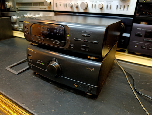 Espectacular Minicomponente Technics 80watt Ch515 Hbaudio Negro 80 W (Usado)