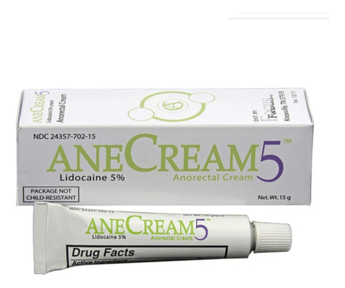 Pomada Creme Anestheticc Anecream Americana 5% Lidocain