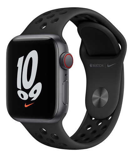 Apple Watch Nike SE (GPS + Cellular, 40mm) - Correa deportiva Nike Carbono/Negro