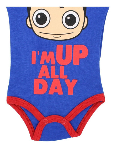 Imagen 6 de 8 de Pañalero Superman Chibi Ropa Bebe Despierto Todo Día 26218