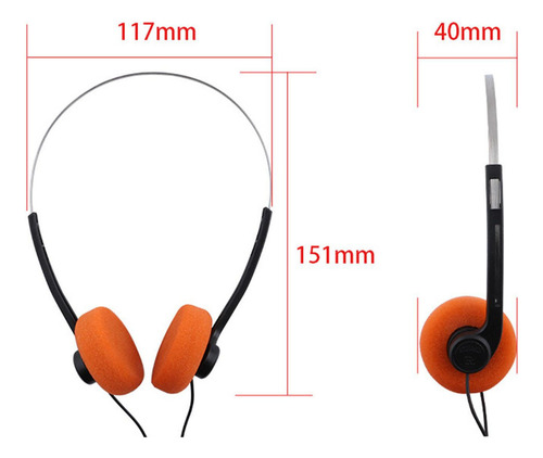 / Auriculares Con Cable De Acero, Diadema, Cómodos De
