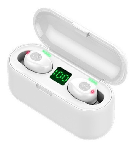 Auriculares Bluetooth F9 Tws 4hs De Musica + Power Bank