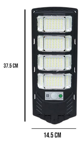 Foco Solar Exterior 1000w Sensor De Movimiento Ip65 + Contro