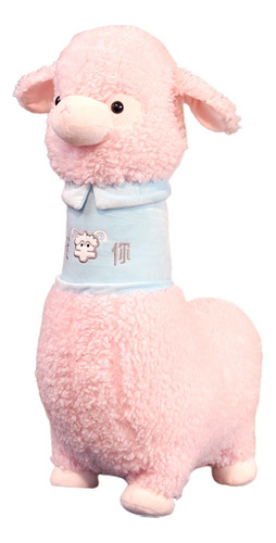 Juguete De Peluche De Alpaca, Muñeca De Juguete Rosa 100cm