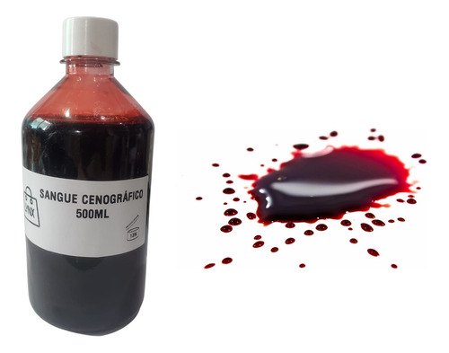 Imagem 4 de 5 de Sangue Líquido Falso Cenográfico Maquiagem Zumbi 500ml