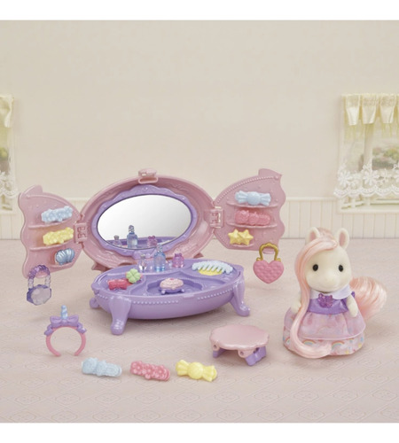 Sylvanian Families Set De Tocador De Pony Calico Critters