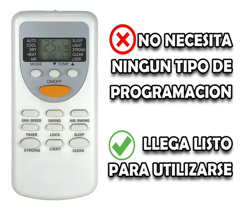 Control Compatible Con Frikko, Lennox Minisplit Zh/jt-01