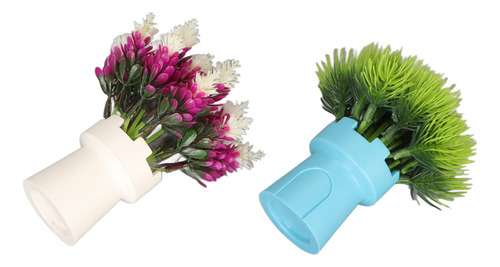 Decoraciones Para Peceras, 2 Unidades, Aptas Para Flores Art
