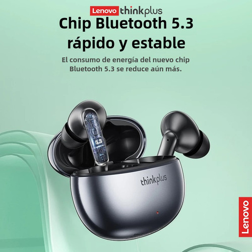 Auriculares Lenovo Thinkplus Xt88 Bluetooth 5.3 Color Negro