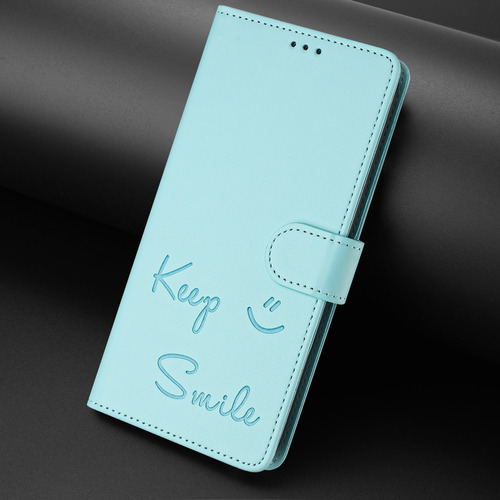 Funda De Piel Con Forma De Cara Sonriente Para Motorola Edge 50 Fusion Con Ranuras Para Tarjetas, Cierre Magnético, Cartera, Bloqueo Rfid, Soporte