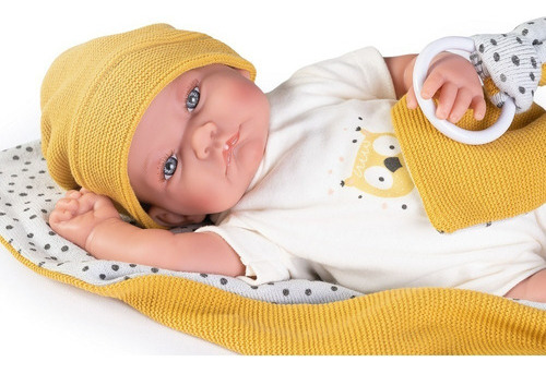 Muñeco Tipo Reborn Antonio Juan - Bebé Nico Manta 40 Cm