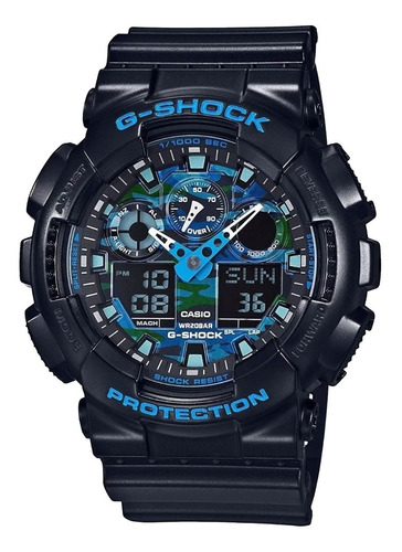 Relógio de mergulho masculino Casio G Shock 200m GA-100CB-1ADR