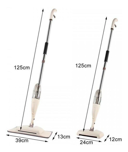 Imagem 2 de 9 de Mop Limpador 3x1 Spray + Microfibra + Vassoura Mágica