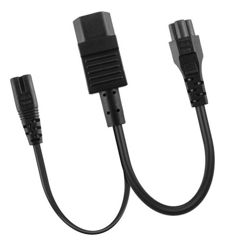 2 Cable De Alimentación Con Enchufe Divisor Iec320 C14 A C7