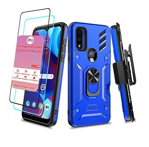 Para Motorola Moto G Power 2022 Caso Con Protector De 3n2cr