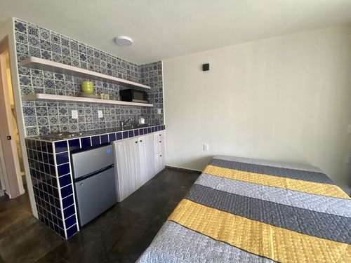 Coyoacán, Loft En Renta Con Balcón A Una Cuadra De Los Viveros