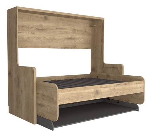 Cama Escritorio Doble Kentme Homecollection Macadamia Plomo