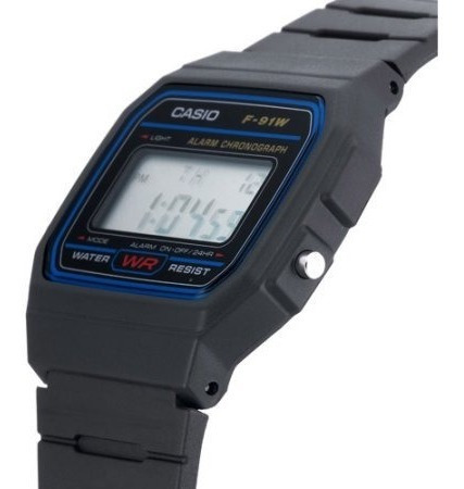 Reloj Casio Para Hombre F-91w Digital Negro Clásico 