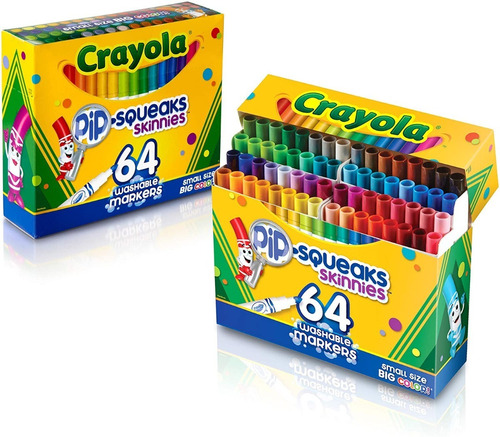Crayola Pip-squeaks 64 Marcadores Lavables, Escuela En Casa