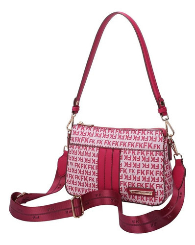 Bolsa Ombro Fellipe Krein Ss23 Monograma Fk512 Cor Pink