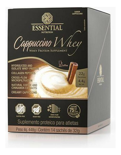 Cappuccino Whey 32g (448g) 14 Unidades - Essential Nutrition