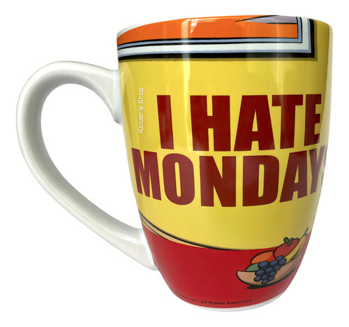 Taza Para Café Tarro Garfield Cerámica 500ml I Hate Mondays Liso