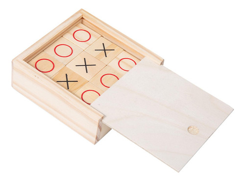 Juego De Madera Tic Tac Toe Hecho A Mano Ocio Inteligente Xo