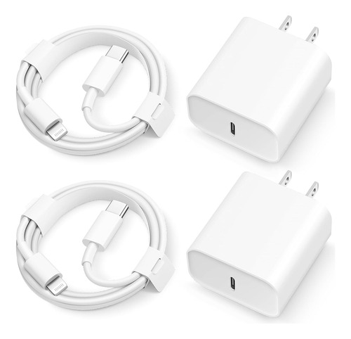 Cargador Rápido Tipo C De 20w Para Iphone14 13 12, 4 Piezas