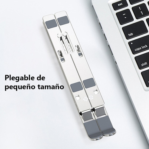 Imagen 8 de 10 de Soporte Para Notebook Tablet De Aluminio Regulable Universal