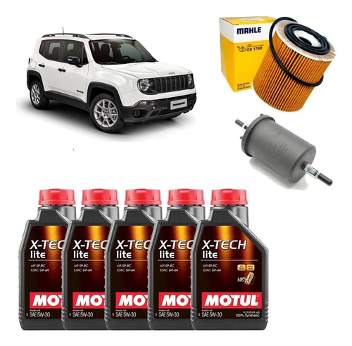 Jeep Renegade 1.8 Motul X-tech 5w30 Combustível Ox175d