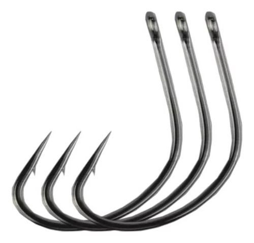 Anzol Sasame Snook Hook Super Strong 6x N°2/0 Black C/6 Unid