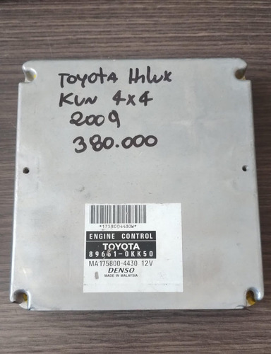  Ecu Toyota Hilux Kun 4x4 Año 2009 Cod 89661-0kk50