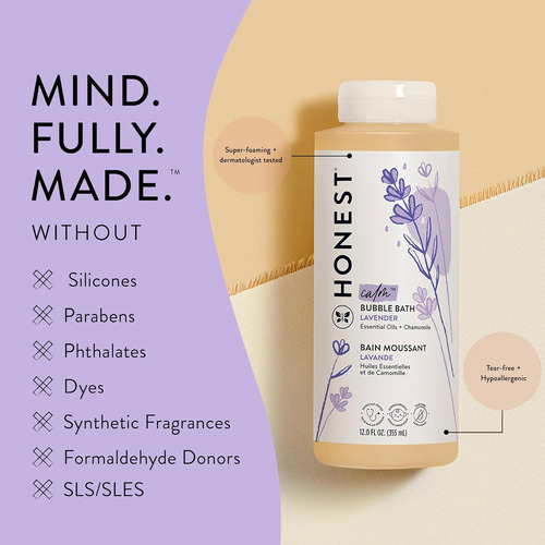 The Honest Company Jabón Para Bebés Bubble Bath Calm 355 Ml